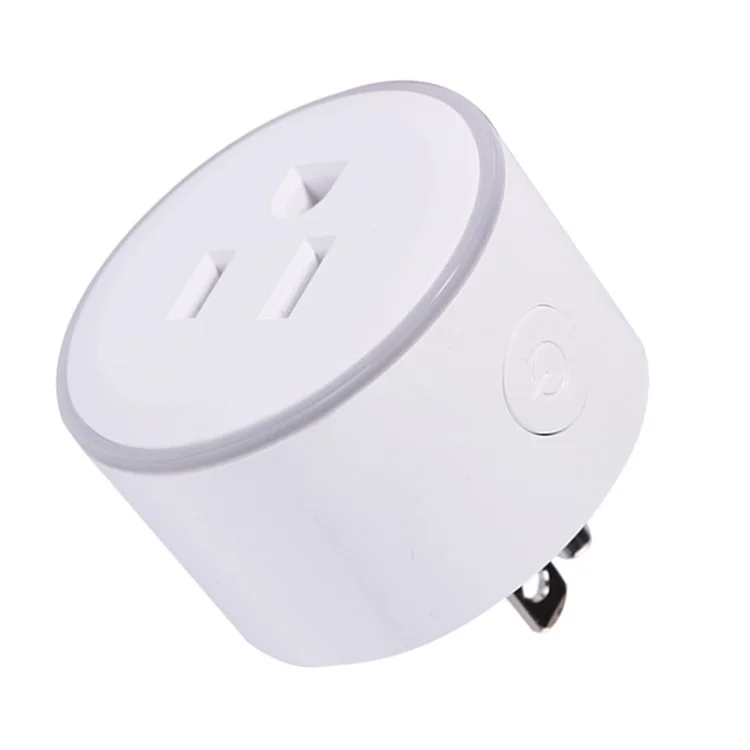 Colorful LED Lights WiFi Smart Socket Remote Control for Android iOS Smartphone - US Plug