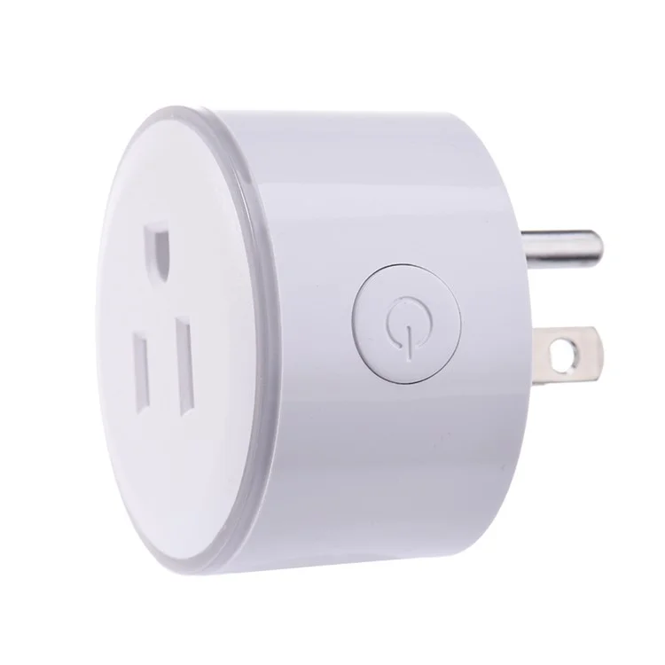 Colorful LED Lights WiFi Smart Socket Remote Control for Android iOS Smartphone - US Plug