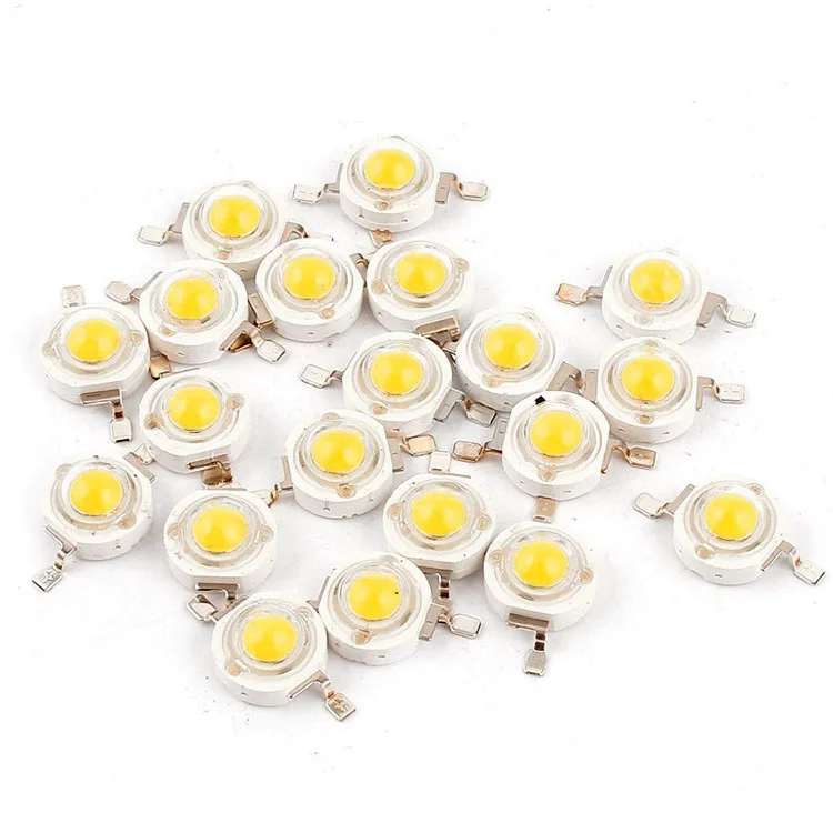 50PCS/Lot YOUOKLIGHT YK6622 High Power LED Chip 1W SMD COB Light Emitter Lamp - Warm White Light