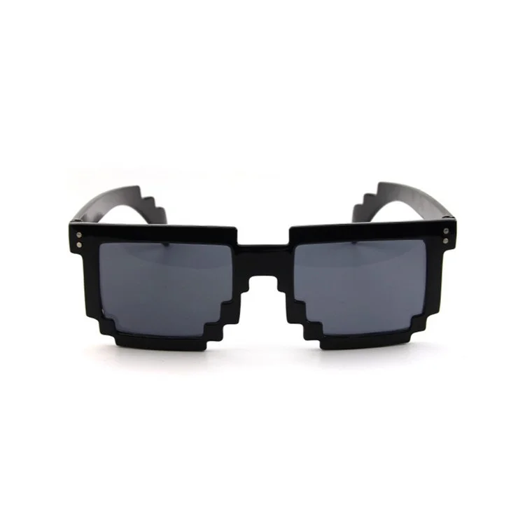 Mosaic Pattern Fashion Sunglasses PC Frame Sun Glasses - Black
