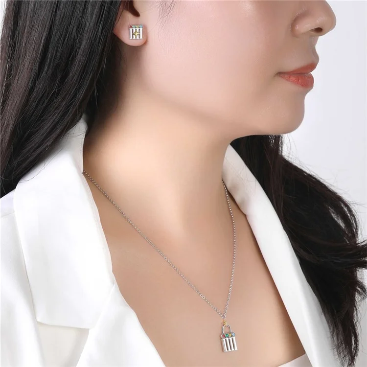 YISIXICI XL13140004 Code Of Happiness Necklace S925 Silver Neck Jewelry Birthday Gift for Girlfriend