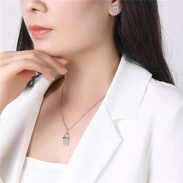 YISIXICI XL13140004 Code Of Happiness Necklace S925 Silver Neck Jewelry Birthday Gift for Girlfriend