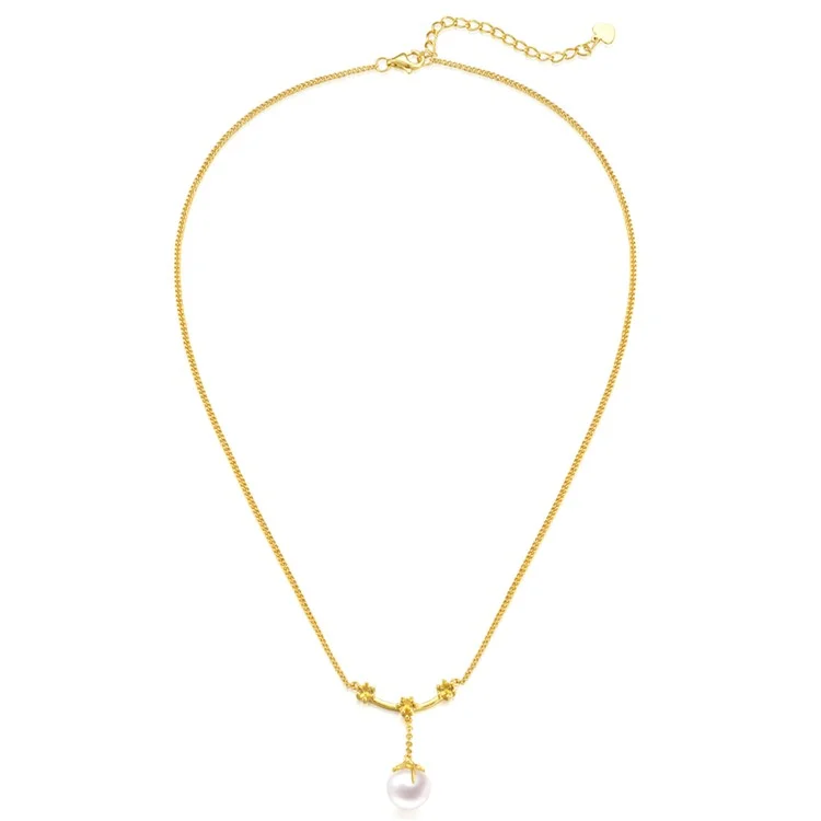 YISIXICI XL13140014 Pearl Pendant Necklace S925 Silver Neck Jewelry Women's Birthday Gift