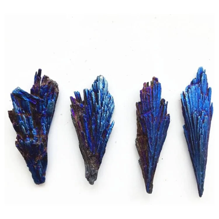 10pcs / Pacote de Penas de Penas de Pavão Negra Natural Turmalina Com Pendente de Turmalina Colorida Eletroplatada, 3cm 5-10g