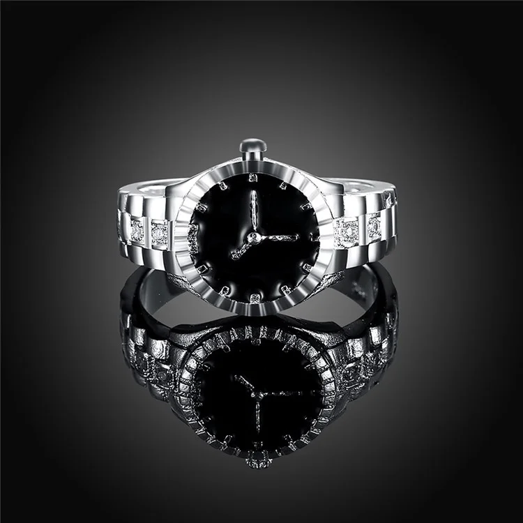 Watch Pattern Plated Copper Ring - Size: 7