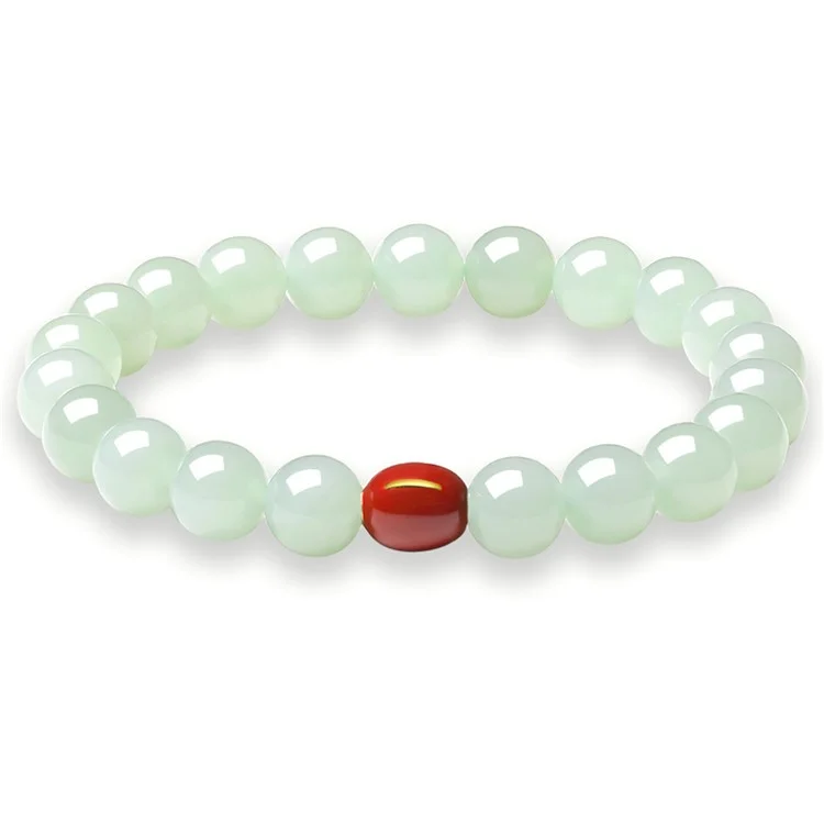 YISIXICI ZL13140002 Pulsera de jade Joya natural de cuentas para la muñeca Regalo de cumpleaños - M