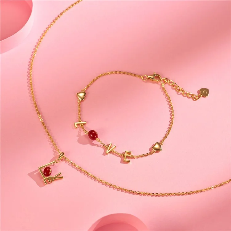 YISIXICI SL13140004 ONLY LOVE Pulsera para Mujer de Plata de Ley 925 Brazalete de Joyería