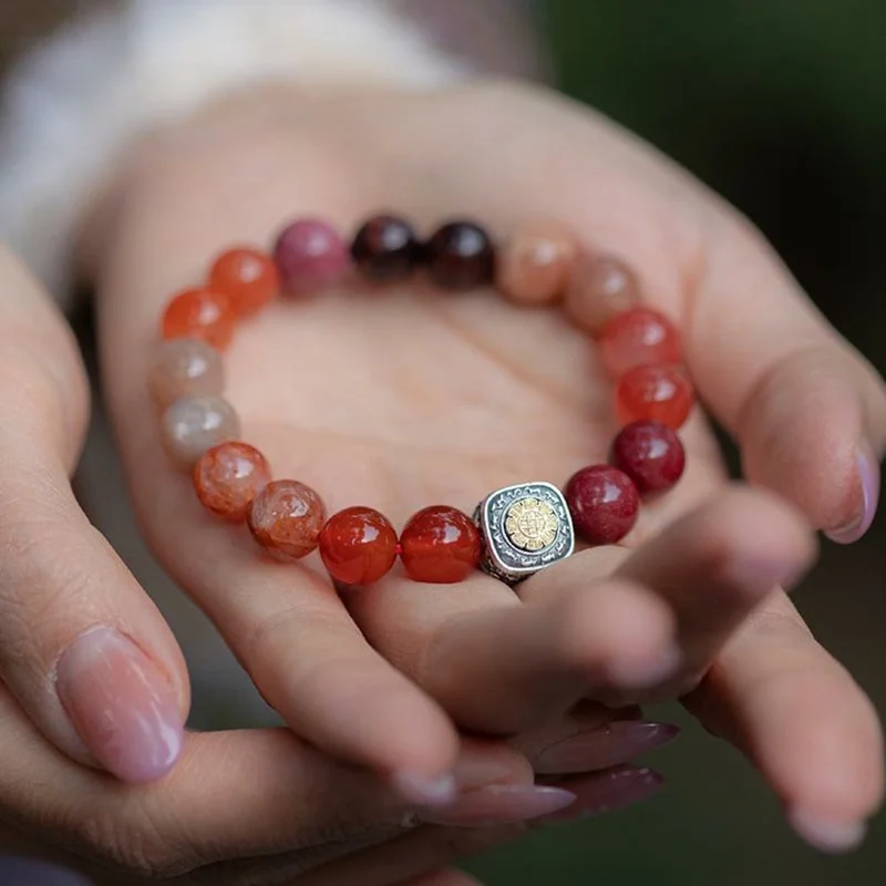 2025 Chinesisches Sternzeichen Armband Damen Mondneujahr Glücksbringer Schlangenjahr Segensarmband