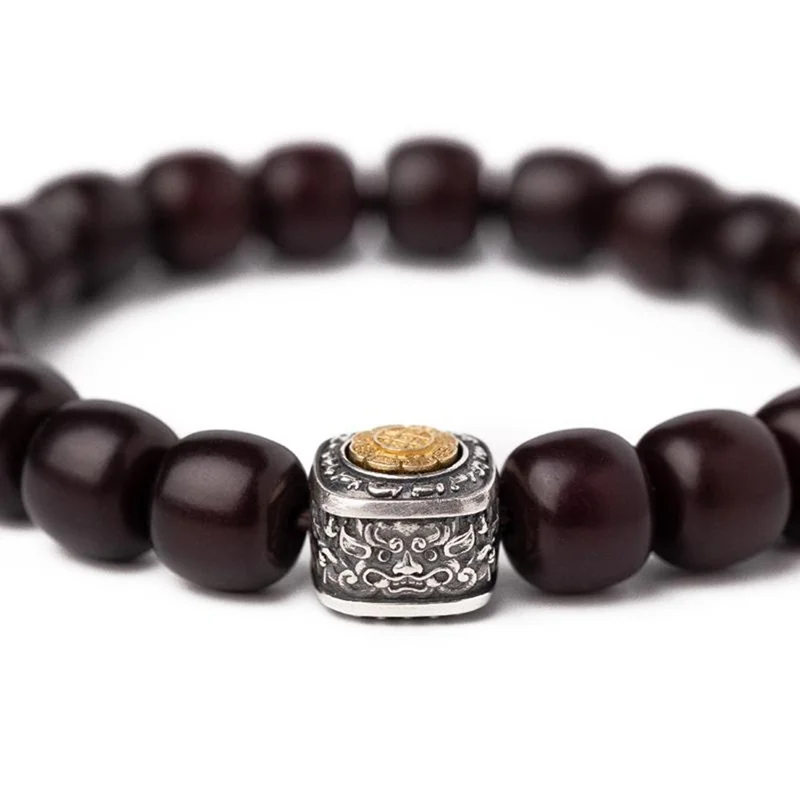 Pulsera del Año Nuevo Lunar 2025 para el Signo de la Serpiente, Amuleto de la Buena Suerte para Hombres, Joya Auspiciosa de Feng Shui