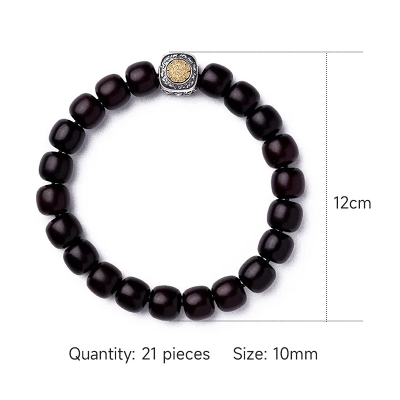 Pulsera del Año Nuevo Lunar 2025 para el Signo de la Serpiente, Amuleto de la Buena Suerte para Hombres, Joya Auspiciosa de Feng Shui