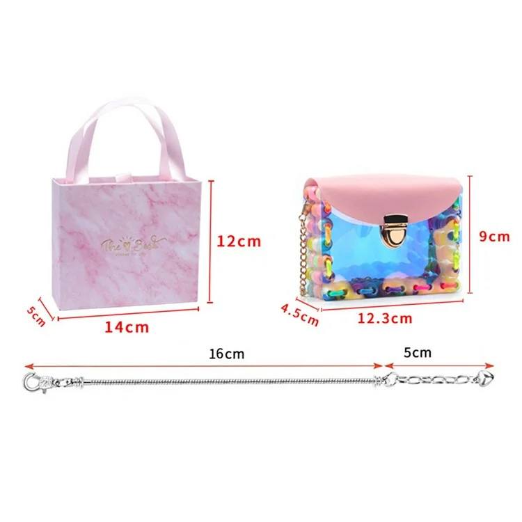 151Pcs Kids Bracelet Bag Making Kit Girls DIY Bracelet Pendants Beads Set with Gift Box - Colorful