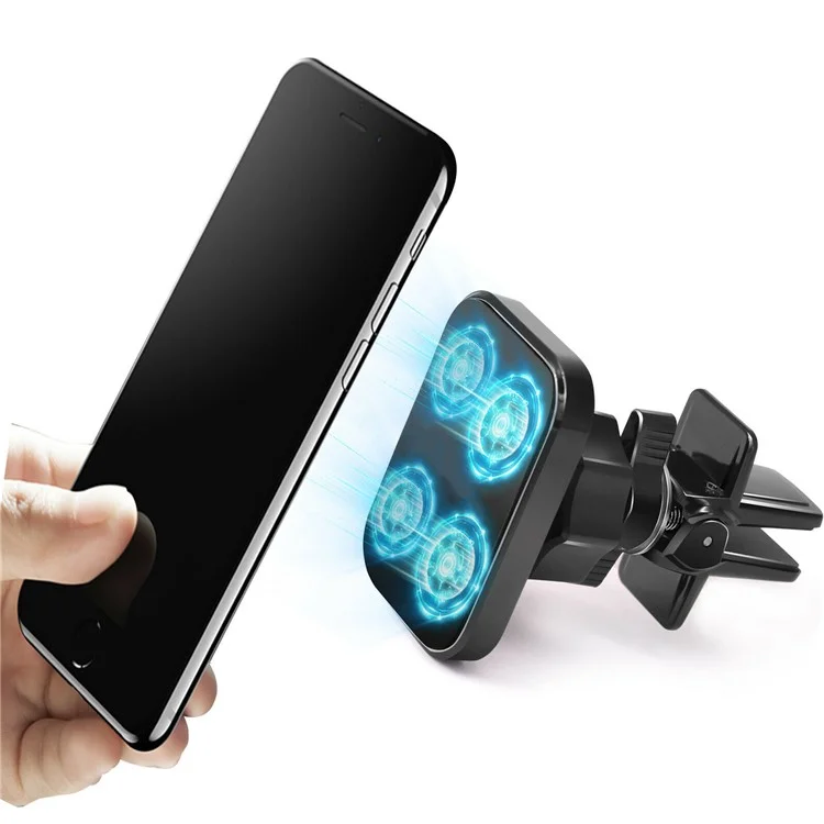 Car Mount Air Vent Magnetic Phone Holder Charger for iPhone Galaxy GPS