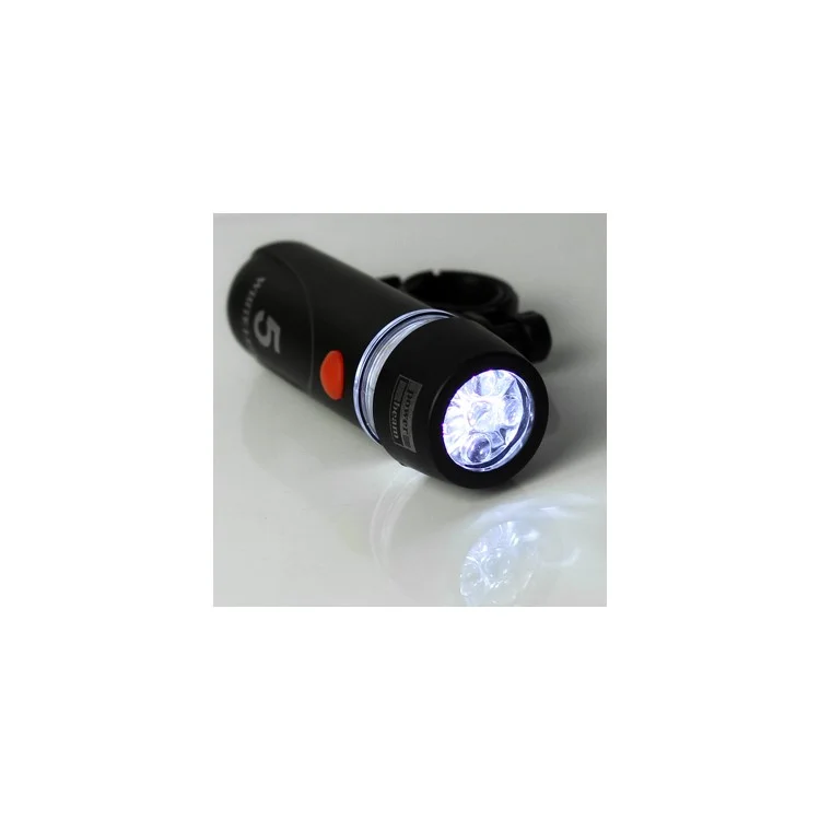 Waterproof White LED Bike Bicycle Head Light + Red Rear Safety Flashlight