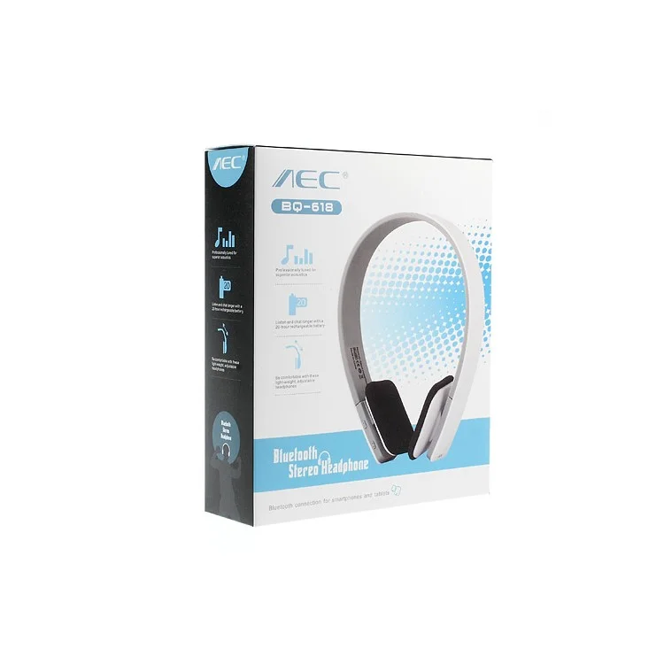 On-ear Sports Bluetooth Headphone with AUX Play Function (BQ-618) - Black