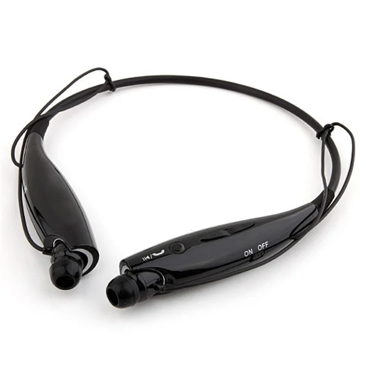 HV-800 Wireless Bluetooth Music Sports Stereo Headset Headphone Vibration Alert on Call - Black