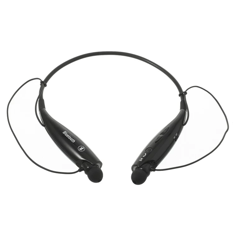 HV-800 Wireless Bluetooth Music Sports Stereo Headset Headphone Vibration Alert on Call - Black