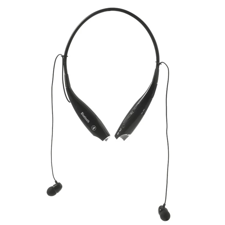 HV-800 Wireless Bluetooth Music Sports Stereo Headset Headphone Vibration Alert on Call - Black