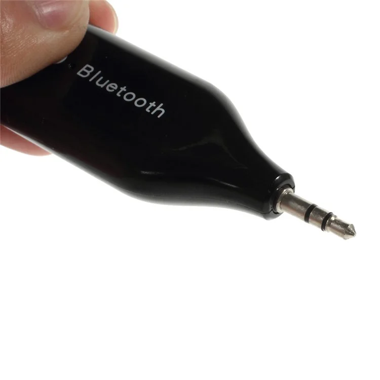 BM-E6 Mini 3.5mm Plug Bluetooth 3.0 Receiver Adapter Dongle w/ Microphone - Black