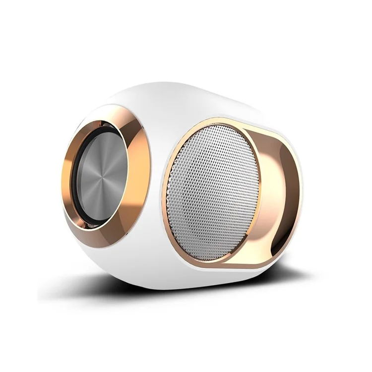 X6 Portable Speaker Outdoor Bluetooth-Compatible Subwoofer with TF Card Slot - White
