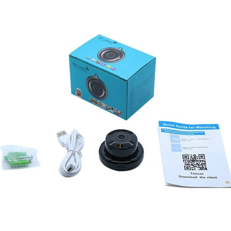 V380 WiFi Camera HD Smart Network Wireless Night Vision Remote Surveillance for Home / Office Security