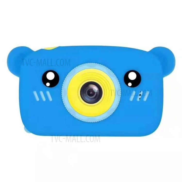 Cartoon Digital Children Camera Creative Educational Photography Toy - Blue Bear