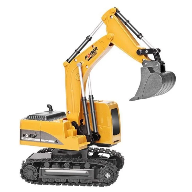 1: 24 Excavatrice De Contrôle De La Télécommande Sans Fil 2.4G EXCAVATOR ALLIAGE À Six Voies