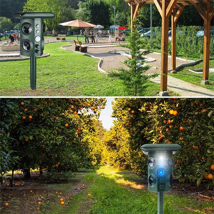 Giardino Idraulico Ad Ultrasuoni Ad Ultrasuoni Esterno Dell'outdoor Per Gli Scoiattoli Della Volpe Dei Cervi