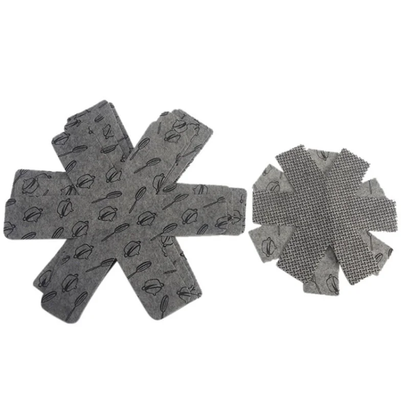 6Pcs Pan Pot Protector Pad Table Separator Placemat Anti-scald Pad Heat Insulation Felt Pan Pad