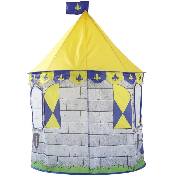 Portable Kinder Indoor-Outdoor-Spielzelt Jurte Schloss - Ritter