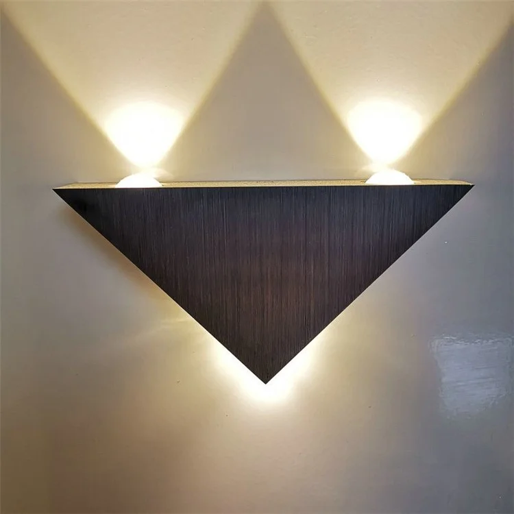 Lâmpada de Parede LED 3W Triângulo Modern Triangle Wall Light Corredor Para Iluminação Doméstica do Quarto