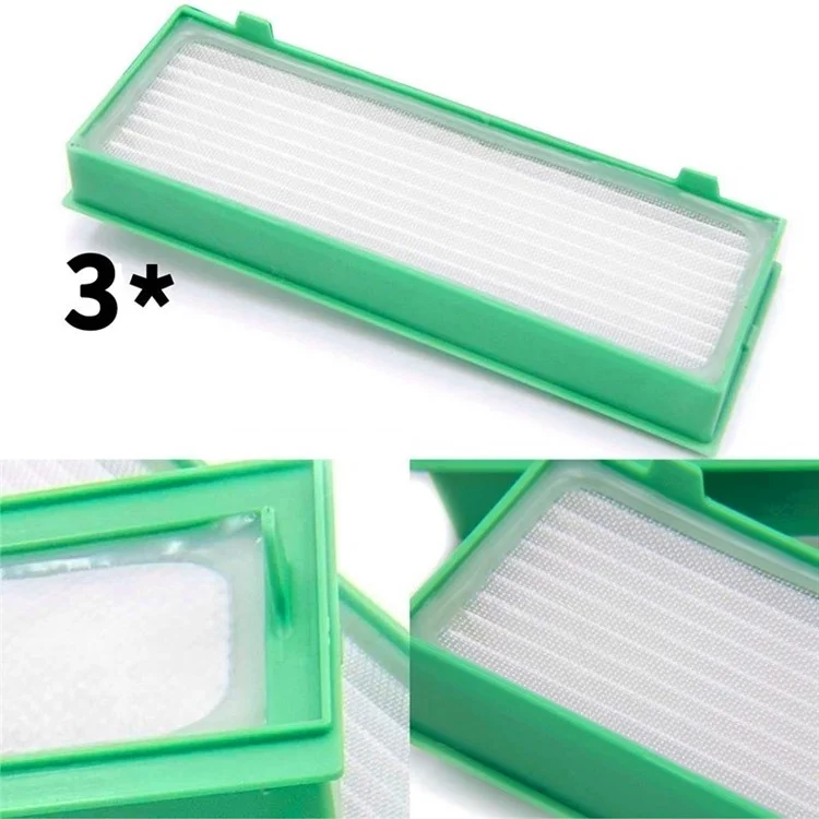 3 Pcs / Set Vacuum Filters Maintenance Kit For Vorwerk Kobold VR-200 and VR-300 Robot Vacuums