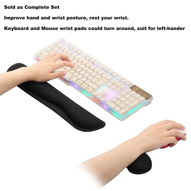 Cómodo Mecanografía De Pulsera Estera Del Teclado Alfombrilla De Ratón Playmat