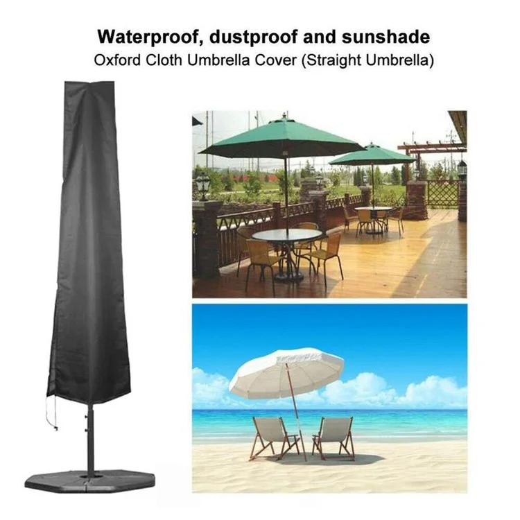 Outdoor Waterproof Straight Umbrella Cover Garden Cantilever Parasol Sunshade - 26*57*190cm