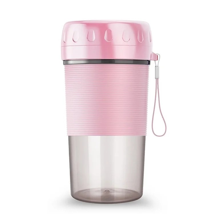 USB Juicer Cup Mini Portable 300ml Fresh Fruit Juice Maker Food Blender - Pink