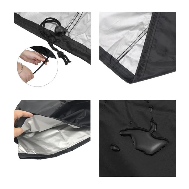 BBQ Cover 210D Waterproof Dustproof Cloth 85x40cm Outdoor Barbecue Stove Cover