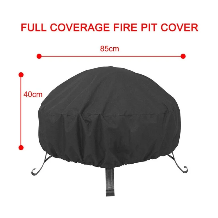 BBQ Cover 210D Waterproof Dustproof Cloth 85x40cm Outdoor Barbecue Stove Cover