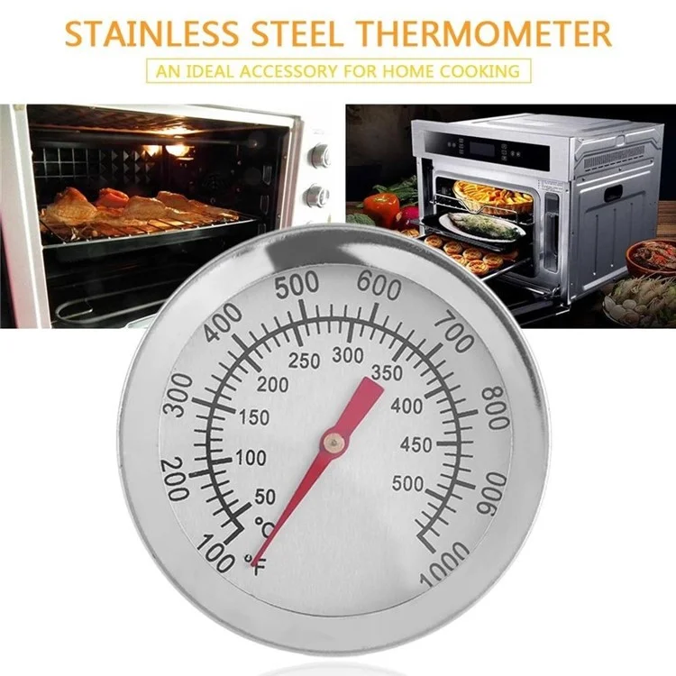 Bi - metal Stainless Steel Oven BBQ Grill Thermometer