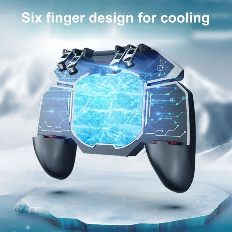 MEMO DL88 Six-finger Semi-conductor Game Joypad Gamepad Handle Phone Cooling Fan