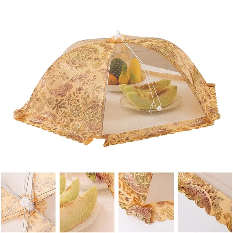 Thick Frame Lace Home Kitchen Dish Cover - Royal Style