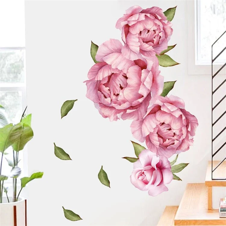 FANXI Peony Series Milk Tea Shop Bakery Classroom Dormitory Decoration Stickers