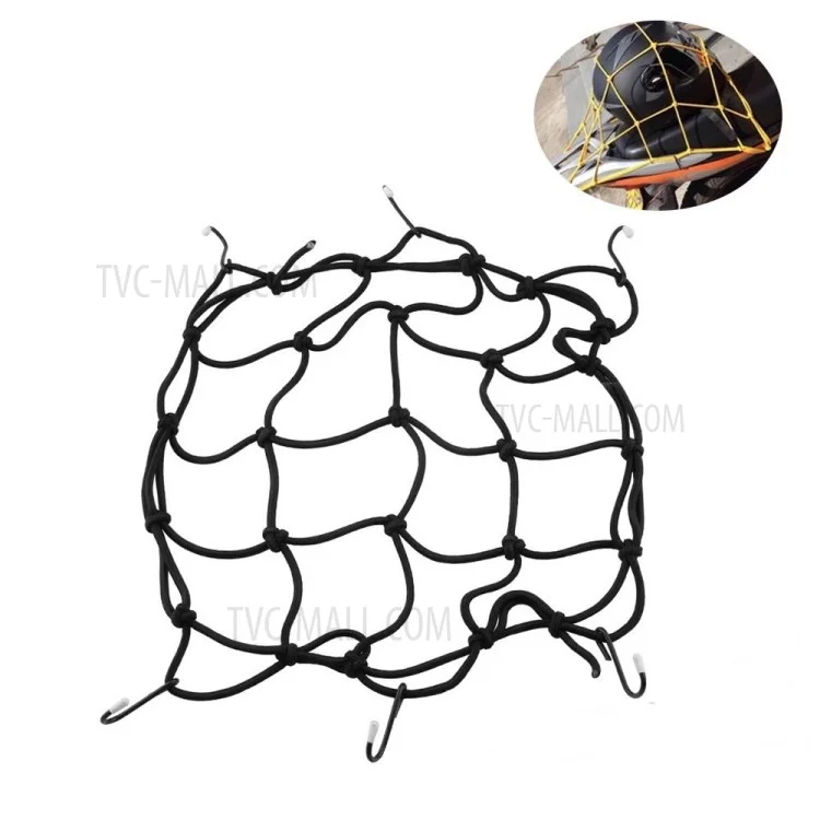 30*30cm Universal Accessories Luggage Net Helmet Pocket Sundry Net Cover Elastic Rope