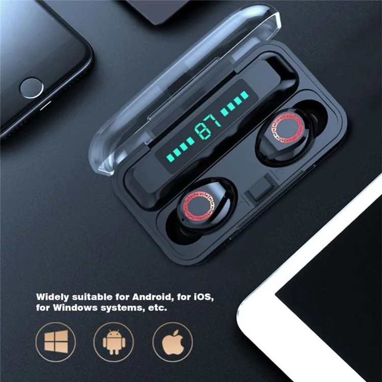 1 Pair S12 Wireless Earbuds Bluetooth-Compatible 5.0 In-Ear Headphones Sports Mini Earphones IPX7 Waterproof