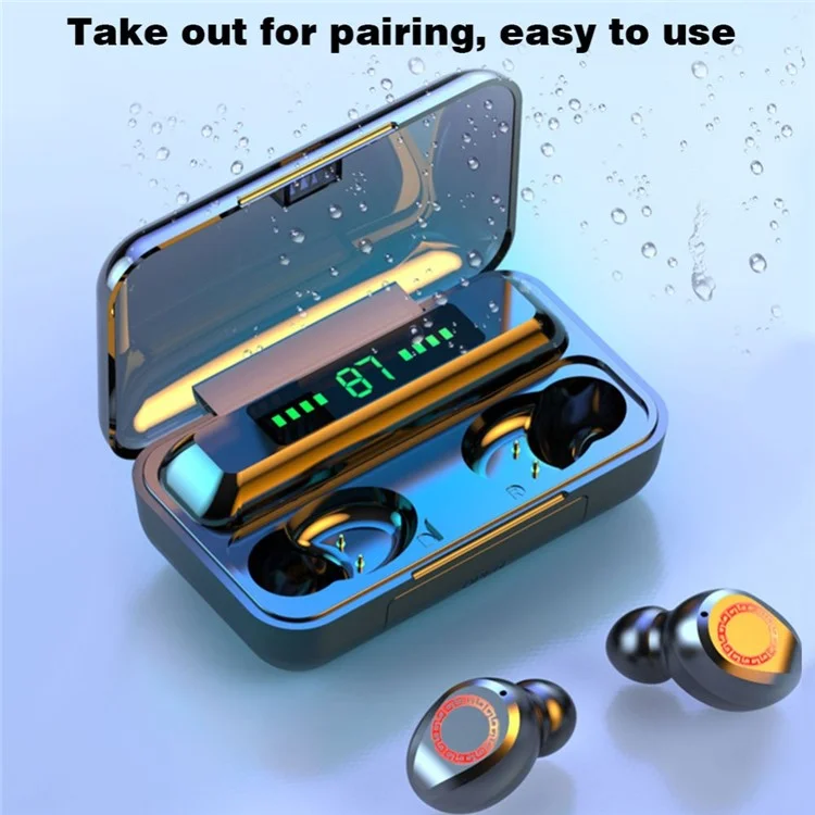 1 Pair S12 Wireless Earbuds Bluetooth-Compatible 5.0 In-Ear Headphones Sports Mini Earphones IPX7 Waterproof