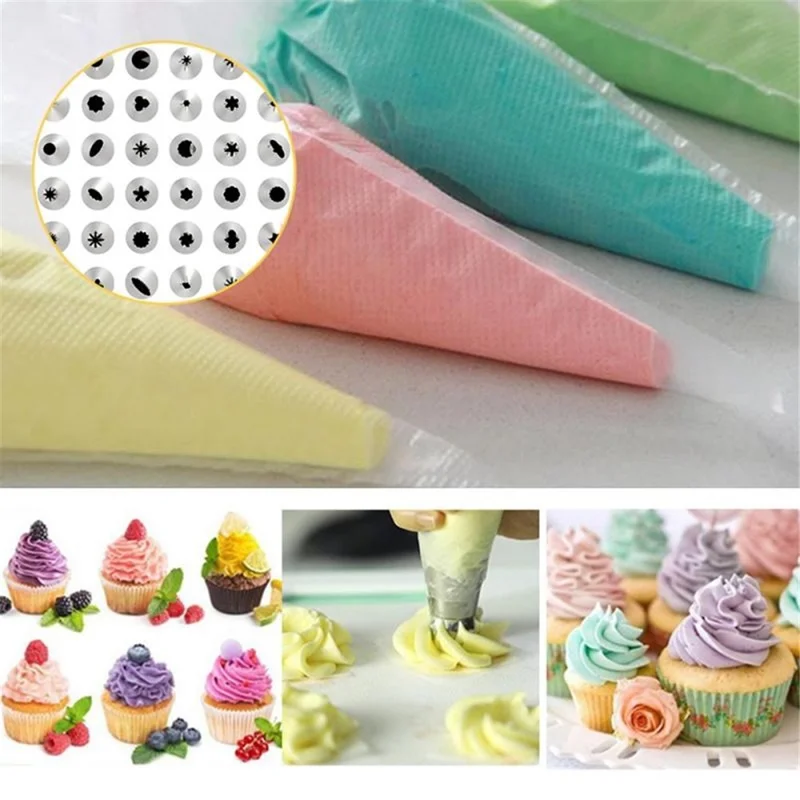 83 Pcs/Set Icing Bags Cake Decorating Kit Pastry Nozzles