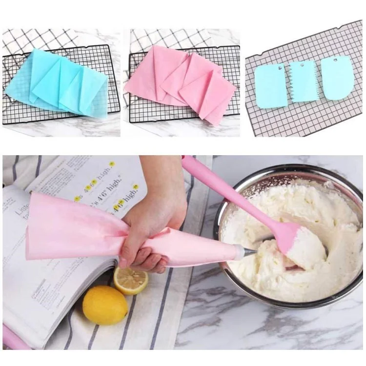 57 Pcs/set Bolo Ferramentas de Cozinha Supplies de Assadeira Conjunto de Decoração de Bolos de Sobremesa