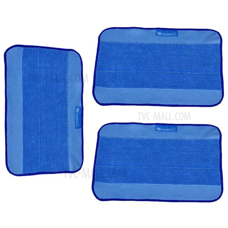 Substituição da almofada de limpeza úmida e seca para o iRobot Braava 321, 380, 320, 380t, 390t, Mint 5200c, 5200, 4200, 4205 - Azul // Conjunto com 5 peças