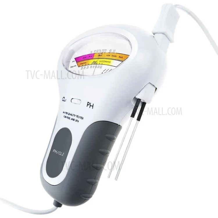 PH and Cl2 Tester Chlorine Water Quality Tester with Probe