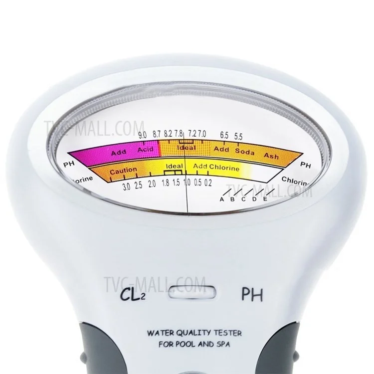 PH and Cl2 Tester Chlorine Water Quality Tester with Probe