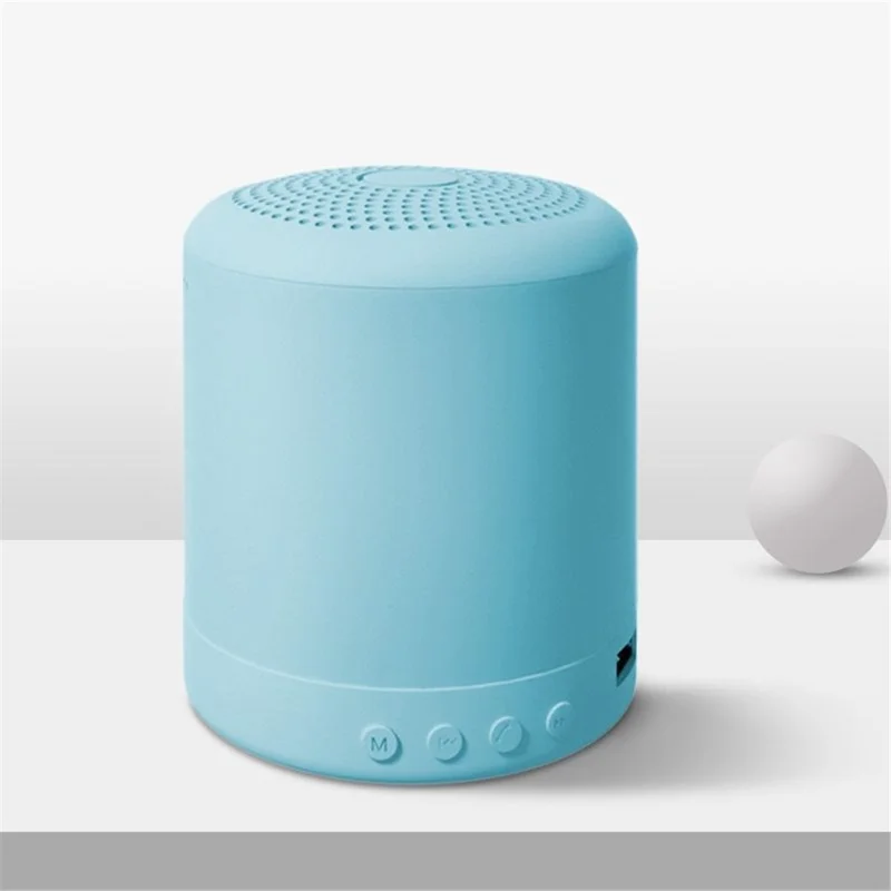 Bærbar Macaron Trådløs Bluetooth-kompatibel Stereo Mini Bass Udenfor Vandtæt Højttaler - Blå