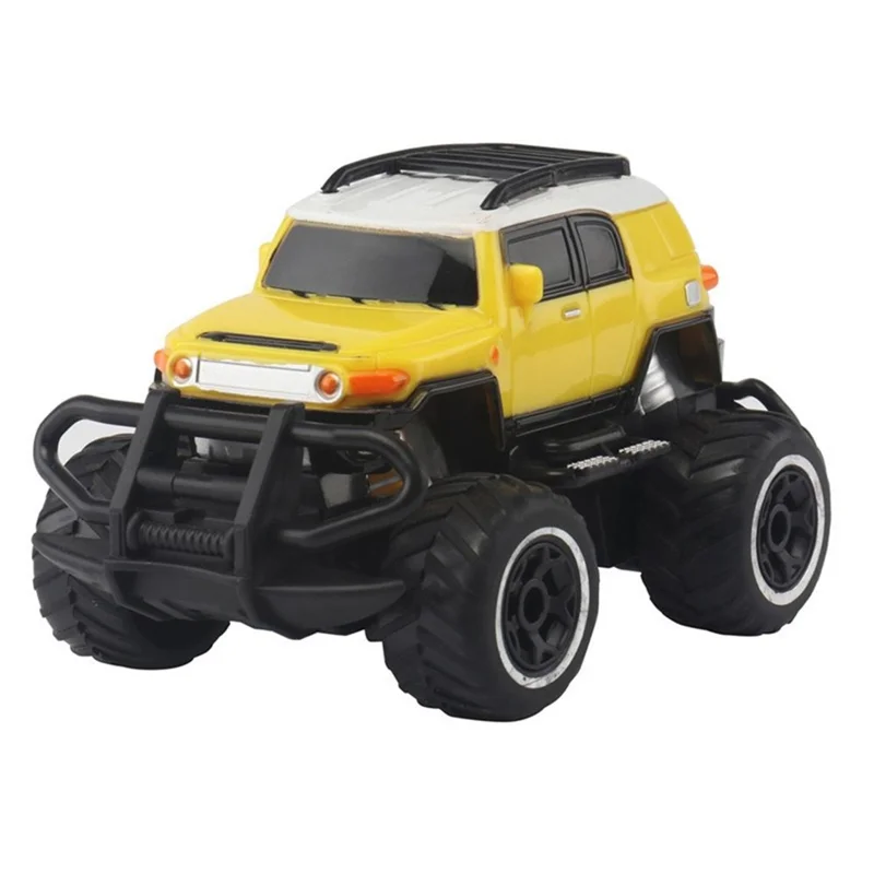 1: Brinquedo 43 Infantil Grande Tração Nas Quatro Rodas Carro De Brinquedo Veículo Inércia Off-road - Amarelo